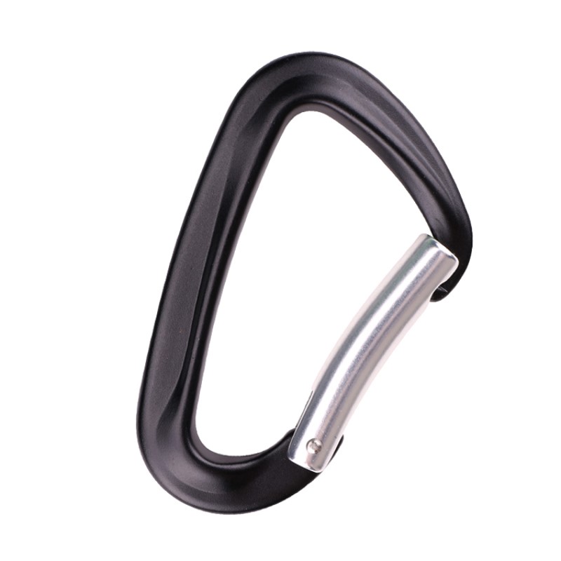 ปีนหน้าผากลางแจ้งค่ายหลักล็อค carabiner มัลติฟังก์ชั่นภูเขาตะขอหัวเข็มขัดภูเขากลางแจ้งอย่างรวดเร็วจับตกอย่างรวดเร็วอุปกรณ์ล็อคความปลอดภัยละเอียดหลุม d-shape ลวดล็อคล็อคหลักการบินอลูมิเนียม