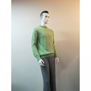 AVOCADO GREEN CREW NECK SWEATER SWMS0027F