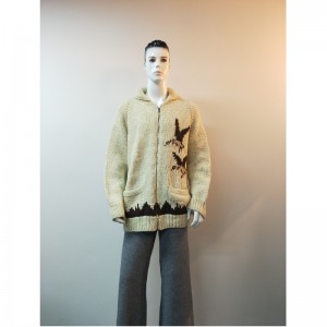 เสื้อกันหนาวสีเหลืองพิมพ์ RLMS0068F