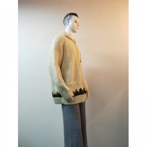 เสื้อกันหนาวสีเหลืองพิมพ์ RLMS0068F