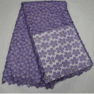 ที่มีคุณภาพสูงแฟชั่นไนจีเรียสวิสสายผ้าฝ้ายเย็บปักถักร้อย guipure ลูกไม้ผ้า