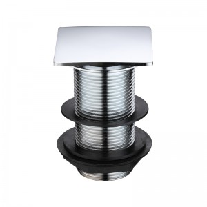 ผลักดันโลหะป๊อปอัพสแควร์ป๊อปอัพอุดอ่างท่อระบายน้ำ