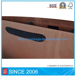 กระเป๋ารองเท้าสีน้ำตาลออกแบบเอง