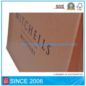 กระเป๋ารองเท้าสีน้ำตาลออกแบบเอง