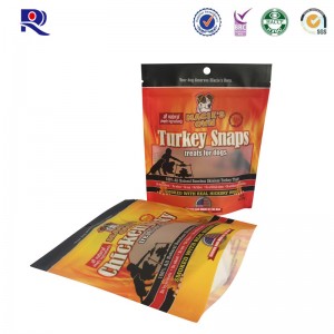 พิมพ์และเคลือบกระเป๋ายืนกับหน้าต่างโปร่งใส