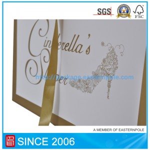 ถุงกระดาษพิมพ์สี Pantone ออกแบบปั๊มฟอยล์