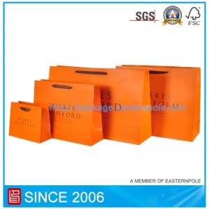 ถุงกระดาษช้อปปิ้งที่มีการออกแบบที่กำหนดเอง