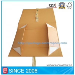 กล่องพับแบบกำหนดเองด้วยริบบิ้น