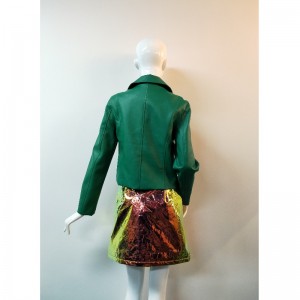 แจ็คเก็ตสีเขียว PU BACKER RLWPJ0011N