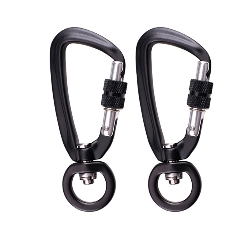 เบ็ดกลางแจ้งปีนหน้าผาตั้งแคมป์หลักล็อค carabiner มัลติฟังก์ชั่นเขาตะขอหัวเข็มขัดปีนเขากลางแจ้งรวดเร็วจับด่วนตกอย่างรวดเร็วอุปกรณ์ล็อคความปลอดภัยที่จะนำสัตว์ผ่านเชือกด้วยตะขออลูมิเนียมการบิน