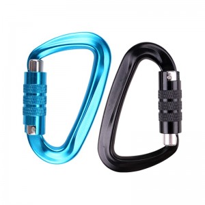 ตะขอกลางแจ้งปีนหน้าผาตั้งแคมป์ล็อคหลัก carabiner มัลติฟังก์ชั่นเขาตะขอหัวเข็มขัดภูเขากลางแจ้งจับรวดเร็วตกอย่างรวดเร็วอุปกรณ์...