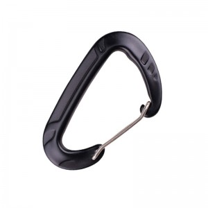ตะขอกลางแจ้งปีนหน้าผาค่ายหลักล็อคร็อค carabiner กลางแจ้งล็อคด่วนด่วนตกอย่างรวดเร็วอุปกรณ์ความปลอดภัยล็อคละเอียดหลุม D สแตนเลส...