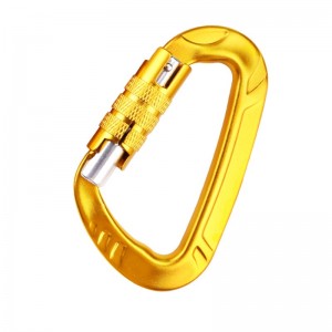 ตะขอกลางแจ้งปีนเขาตั้งแคมป์ carabiner carabiner มัลติฟังก์ชั่ขั้นตอนที่สองหัวเข็มขัดปีนเขาหัวเข็มขัดหัวเข็มขัดกลางแจ้งจับรวดเร็วด...