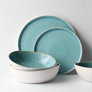 Western New Item Hotel Bone China อาหารเย็น Royal Bone China