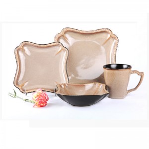 ชุดอาหารค่ำเซรามิกไฟน์ Fine Fine แบบดั้งเดิมของเอธิโอเปีย