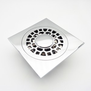 เหมาะอย่างยิ่งท่อระบายน้ำพื้นห้องอาบน้ำฝักบัวทองเหลืองปกปิด