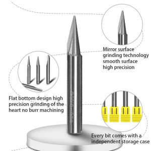 บิตแกะสลัก, 2 ขลุ่ยตรง CNC V-bit 1/4 นิ้วก้านเครื่องหมายกรวยแกะสลักเครื่องมือเราเตอร์สำหรับเหล็กอลูมิเนียมทองเหลือง MDF ไม้