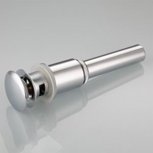 สุขภัณฑ์ทรงกลมฝาทองเหลืองขนาดใหญ่คลิก clack ป๊อปอัพของเสียสำหรับอ่างล้างหน้า