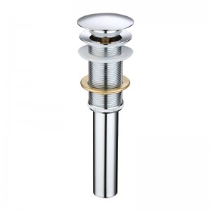 คลิก clack โครเมียมอาบน้ำอ่างล้างจานอุปกรณ์ท่อเสียโดยไม่ล้น