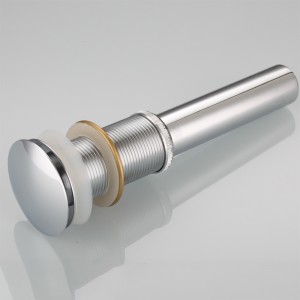 คลิก clack โครเมียมอาบน้ำอ่างล้างจานอุปกรณ์ท่อเสียโดยไม่ล้น