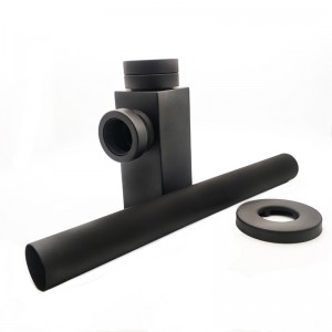 สแควร์ทองเหลืองสีดำด้านกาลักน้ำอ่าง