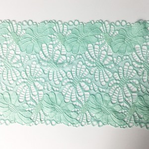 แปนเด็กซ์ไนลอนยืดหยุ่นกว้างลูกไม้กว้าง 18 ซม. สำหรับชุดชั้นในหรือเสื้อผ้า