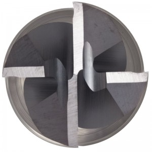 ปลายจมูกคาร์ไบด์สแควร์, TiAlN เสร็จสิ้น, การตัดหยาบและการตกแต่ง, เกลียว 30 องศา, 4 ขลุ่ย, 2.5 \"ความยาวโดยรวม, 0.250\" เส้นผ่านศูนย์กลางก...