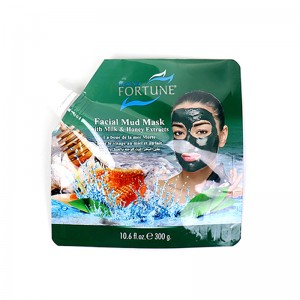 อลูมิเนียมฟอยล์ Dead Sea โคลนพอกหน้ากระเป๋า Mylar ลุกขึ้นยืนพวยกระเป๋ากระเป๋าสำหรับของเหลวพอกหน้าเครื่องสำอางครีม