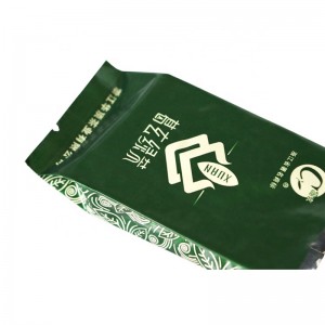 ถุงอลูมิเนียมฟอยล์บรรจุเป้าเสื้อกางเกงด้านข้างสำหรับบรรจุน้ำชา