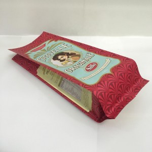 ที่กำหนดเองพิมพ์ความร้อนตรากระดาษคราฟท์เมล็ดกาแฟบรรจุภัณฑ์ถุงกระดาษที่มีวาล์ว