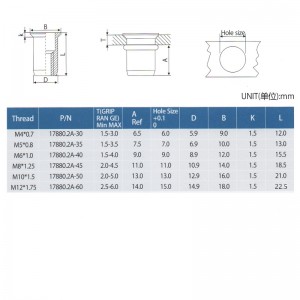 Countersunk Head Round Body