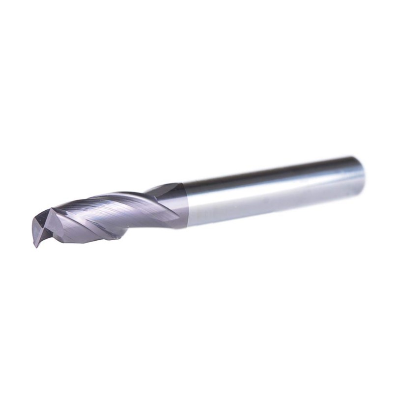 2 ขลุ่ย 1/4 นิ้ว Shank สแควร์จมูก End Mill คาร์ไบด์ CNC Upcut R Outer Bits Tiain เคลือบ, 2 1/2 นิ้วความยาว