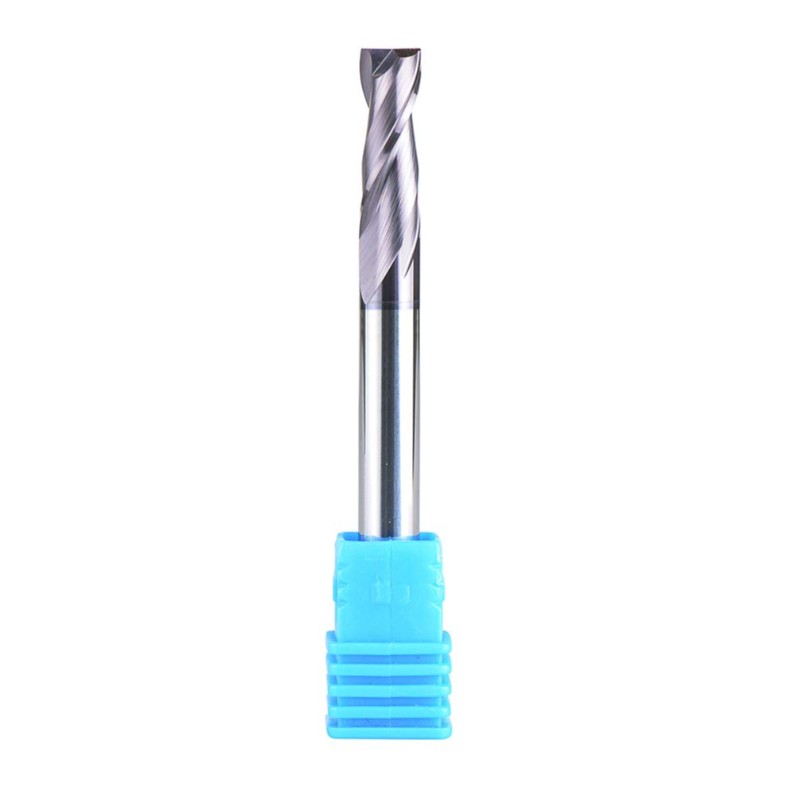 2 ขลุ่ย 1/4 นิ้ว Shank สแควร์จมูก End Mill คาร์ไบด์ CNC Upcut R Outer Bits Tiain เคลือบ, 2 1/2 นิ้วความยาว