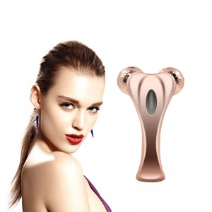 3D Microcurrent Facial Roller, Multifun Face Beauty Roller Body Massage สำหรับการต่อต้านริ้วรอย, ปรับปรุงรูปร่างใบหน้า, โทนสีผิว, ลดริ้วรอยและผิวกระชับสัดส่ว...