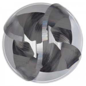 ปลายจมูกลูกคาร์ไบด์ปลายยาวพิเศษ, ไม่เคลือบผิว (สดใส), เกลียว 30 องศา, 4 ขลุ่ย, 3 \"ความยาวโดยรวม, เส้นผ่านศูนย์กลางการตัด 0.125\", เส้น...