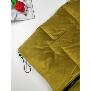 แจ็คเก็ตแบบพัลส์ชายสีเหลือง \u0026 ดำ CONTRAST RLMPC0020N