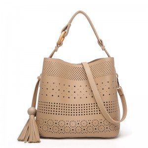 HD0827 - กระเป๋าสะพายหนัง Pu กลวงสำหรับผู้หญิงช็อปปิ้ง