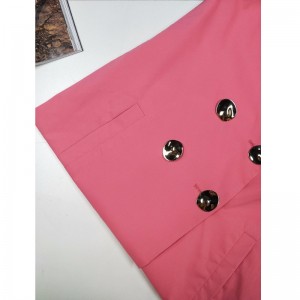 แจ็คเก็ตเทรนดี้สีชมพูสำหรับสุภาพสตรี RLWJ0013