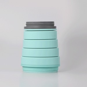 สร้างสรรค์ซิลิโคนถ้วยน้ำอาหารเกรดพับกลางแจ้งกีฬาบุคลิกภาพขวดน้ำวิ่งออกกำลังกายแบบพกพากีฬาถ้วยน้ำ