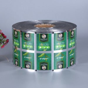 อาหารม้วนฟิล์มบรรจุภัณฑ์พลาสติกอลูมิเนียมฟอยล์สำหรับนมชากาแฟซอง