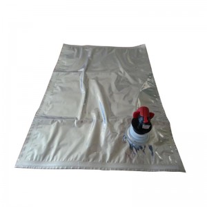 กระเป๋า 5 ลิตรในกล่องตู้ใส่น้ำผลไม้, น้ำ, น้ำมันถุงในกล่องพร้อมวาล์วประปาถุงไวน์อลูมิเนียมฟอยล์