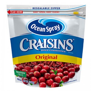 ถุงซิปอลูมิเนียมสุญญากาศสำหรับบรรจุภัณฑ์ผลไม้แห้ง / ซิปล็อค Mylar ยืนขึ้นกระเป๋าสำหรับผลเบอร์รี่แห้ง