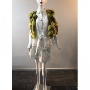 สุภาพสตรีสีคู่ขน GILET RLWF0010