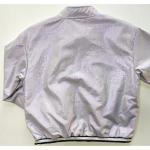 แจ็คเก็ต PU สีม่วงอ่อนเด็ก RLCPJ0002N