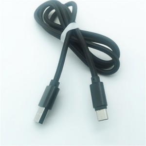 KPS-1005CB TYPE C 2 ม. คุณภาพสูง OD4.5MM ชาร์จเร็ว 2.4A C ชนิดสายเคเบิลข้อมูล