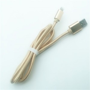 KPS-1005CB 8PIN 2M ไนลอนคุณภาพสูงถัก 2A สายเคเบิลข้อมูล usb อย่างรวดเร็วสำหรับ Iphone