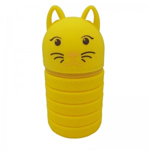 กระเป๋าปากกาดินสอซิลิโคนเองซิปกรณีดินสอตลก