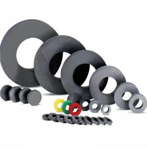 แหวนเฟอร์ไรต์แม่เหล็กถาวรสำหรับพัดลมเพดาน dc