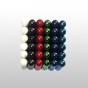 ขนาดที่กำหนดเอง N35 การศึกษา NdFeB แม่เหล็กทรงกลมที่มีสีสัน