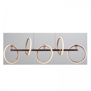 โคมไฟระย้าพร้อมแถบ LED กลมและปรับฟังก์ชั่น